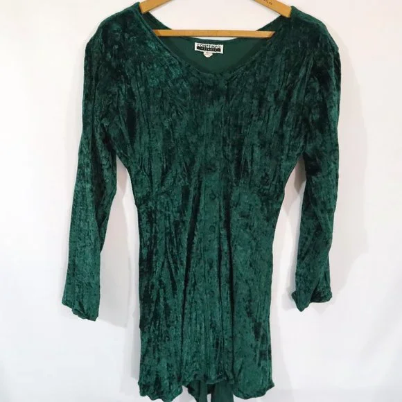 green emerald velvet dress Lime Grunge Flannel - Oversized Shirt Dress
